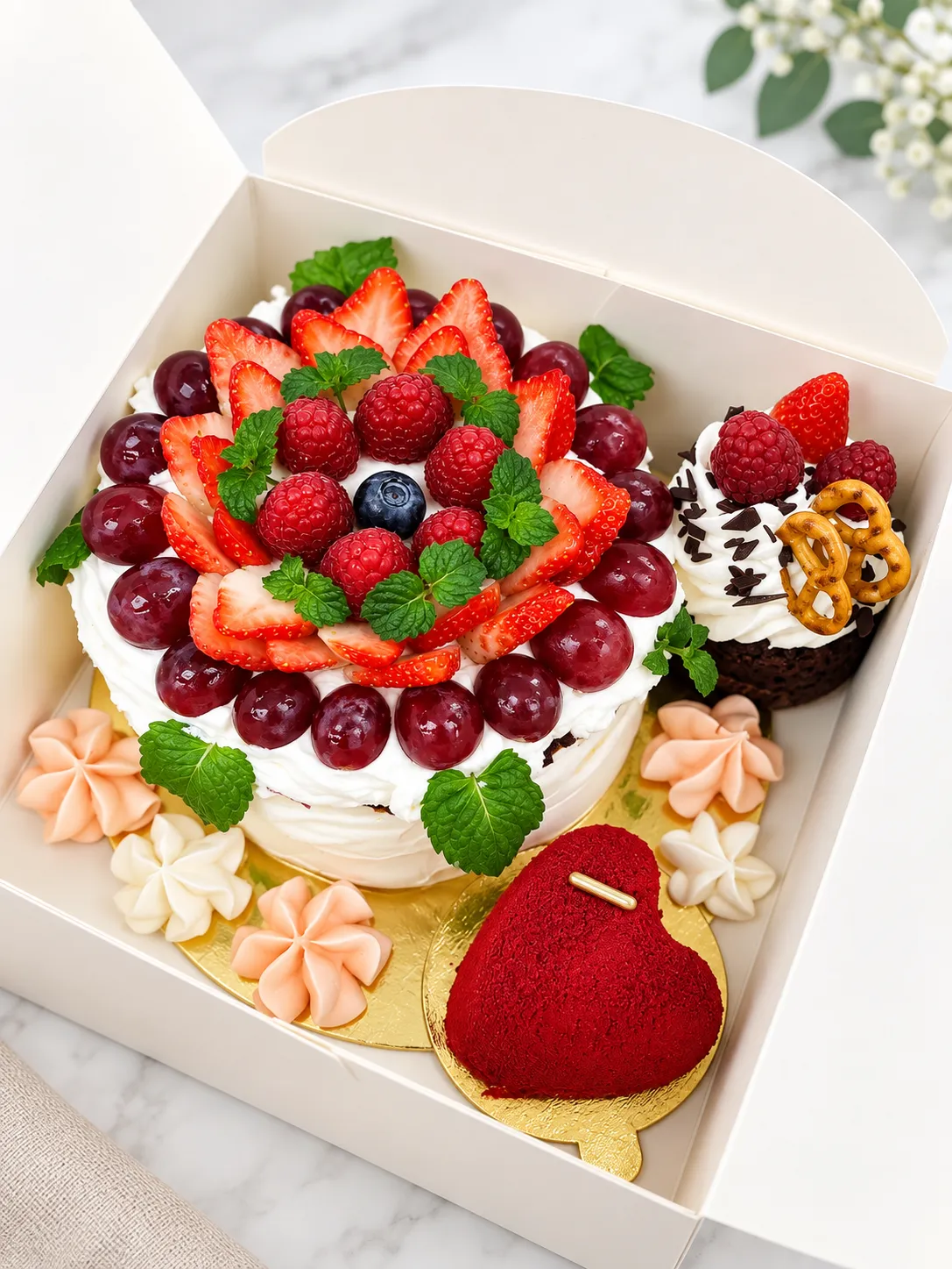 Urodzinowe Boxy Sisters Cake